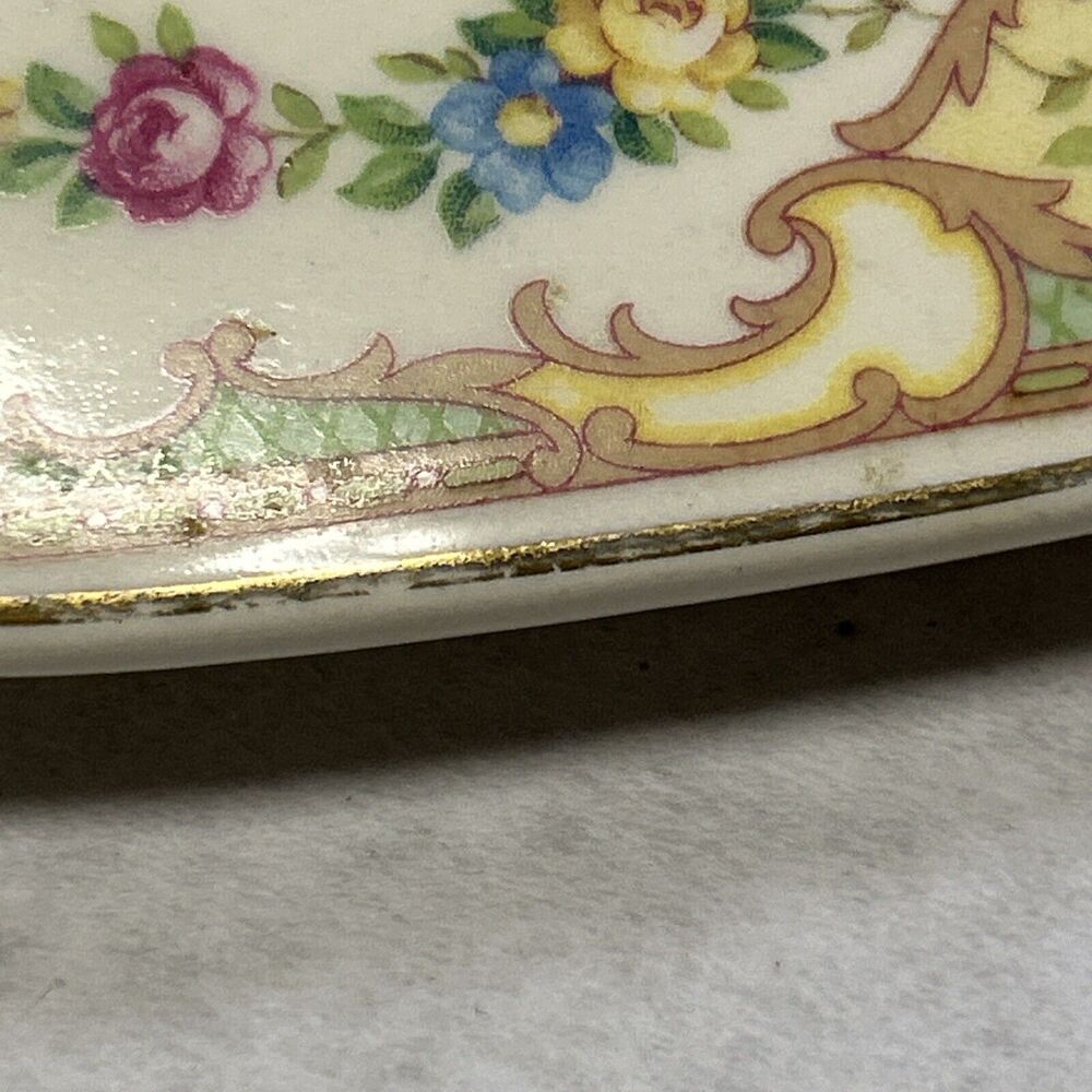 Antique 1930’s Mt Clemens MILDRED Casserole Covered Vegetable Dish And Plate - Picture 8 of 16